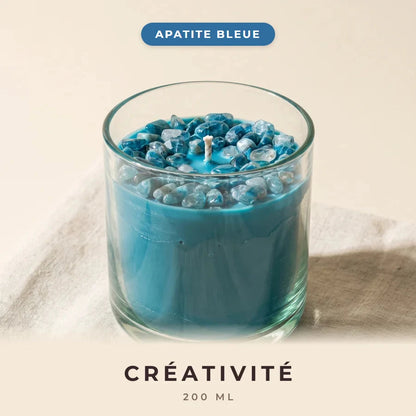 Bougie Rituelle aux Pierres
