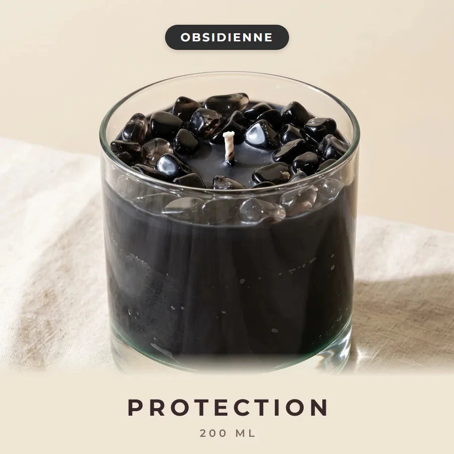 Bougie Rituelle aux Pierres