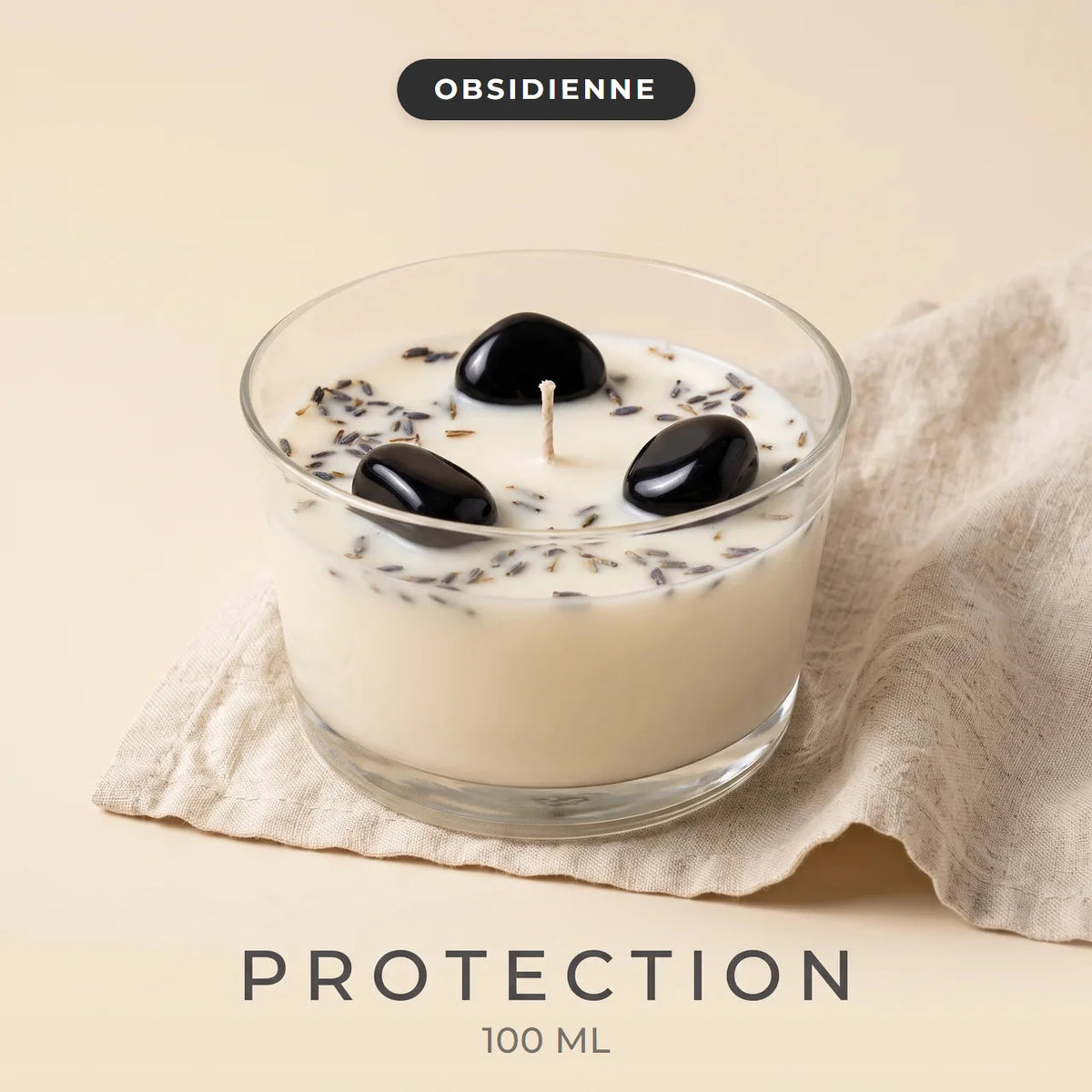 Bougie Rituelle aux Pierres
