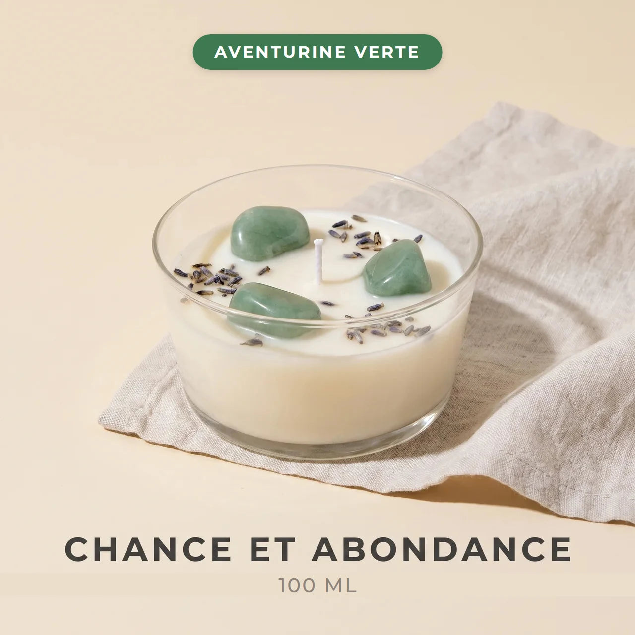 Bougie Rituelle aux Pierres