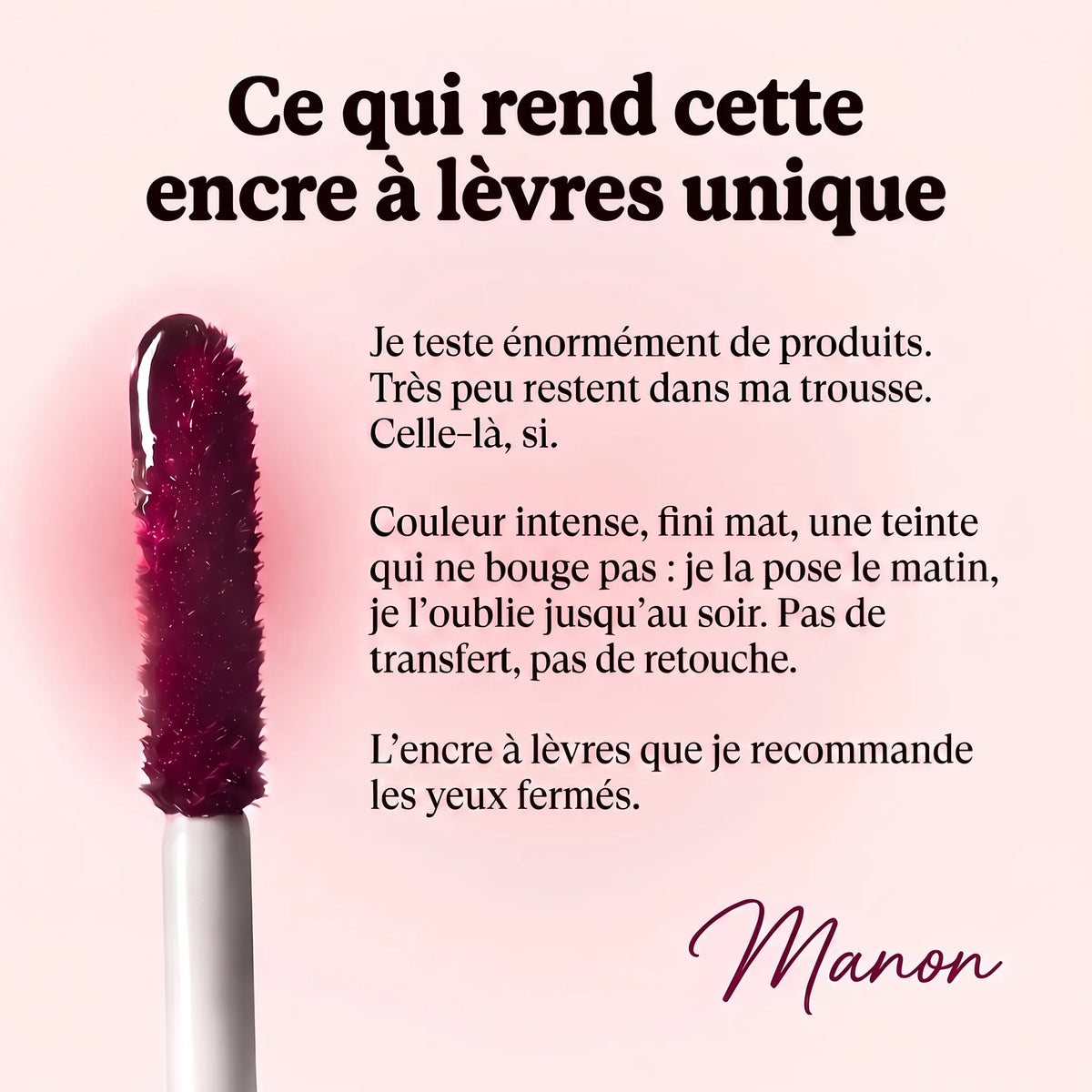 Encre à lèvres glamour couleur intense, longue tenue